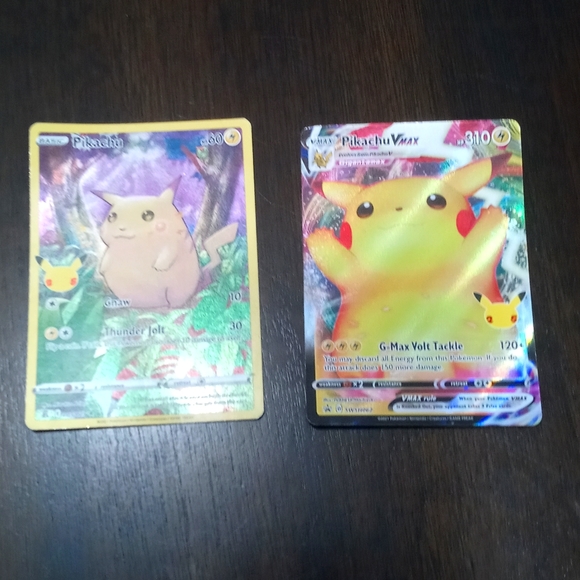 Pokemon Other - Two Pikachu pokemon cards